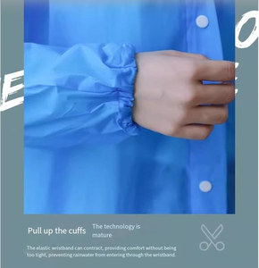 Vêtements de pluie portables légers en gros, imperméables, pour adultes, ponchos de pluie réutilisables en EVA avec capuche - Product Image 5