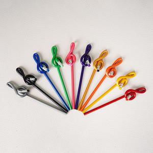 Lápiz de modelado de notas musicales creativas con logotipo personalizado lápiz de memoria de plástico de goma flexible suave para regalos y papelería - Product Image 4