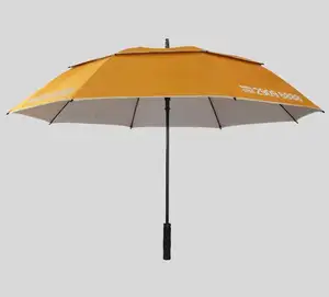 Высококачественные очень большие зонты для гольфа, ветрозащитный двойной зонтик для гольфа, двухслойный