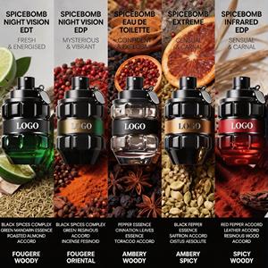 Perfume Intenso Inspirado en Oriente Medio 2025 para Hombres y Mujeres, Fragancia Audaz de <span class=keywords><strong>Granada</strong></span> y Bomba, Aroma Amaderado y Especiado, Colonia - Product Image 2