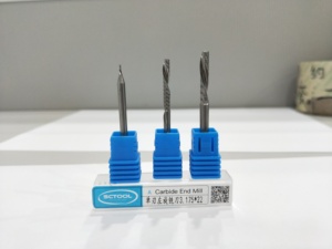 Fresa de extremo en espiral de corte de flauta única broca de enrutador <span class=keywords><strong>CNC</strong></span> de carburo sólido para madera acrílico PVC aluminio Metal ODM OEM personalizado - Product Image 2