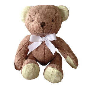 China Fabricante OEM ODM Cliente Diseño Brazos Moving Brown Plush Materials Joint Teddy Bear - Product Image 4