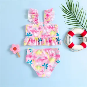 Toddler Swimsuit Girl 2-Pieces Bathing Suits Bikini Bottoms Swimming Suit Kids Beach For Girls Sport Swimwear