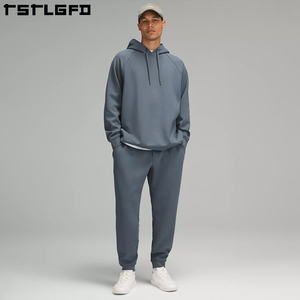 กางเกงวอร์มผ้าฝ้ายออร์แกนิคสำหรับผู้ชาย เสื้อผ้ารักษ์โลก ผ้าฟลีซหนานุ่ม กางเกงจ็อกเกอร์ทรงหลวม ผ้าเฟรนช์เทอร์รี่ กางเกงสเวตแพนท์ผู้ชาย ผ้าฝ้าย - Product Image 3