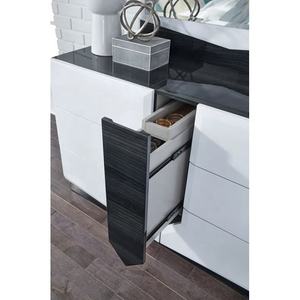 Ensembles de meubles de chambre à coucher de luxe <span class=keywords><strong>NOVA</strong></span> Wood, lit plateforme confortable, lit king-size moderne à finition brillante, lits queen-size pour hôtel - Product Image 6