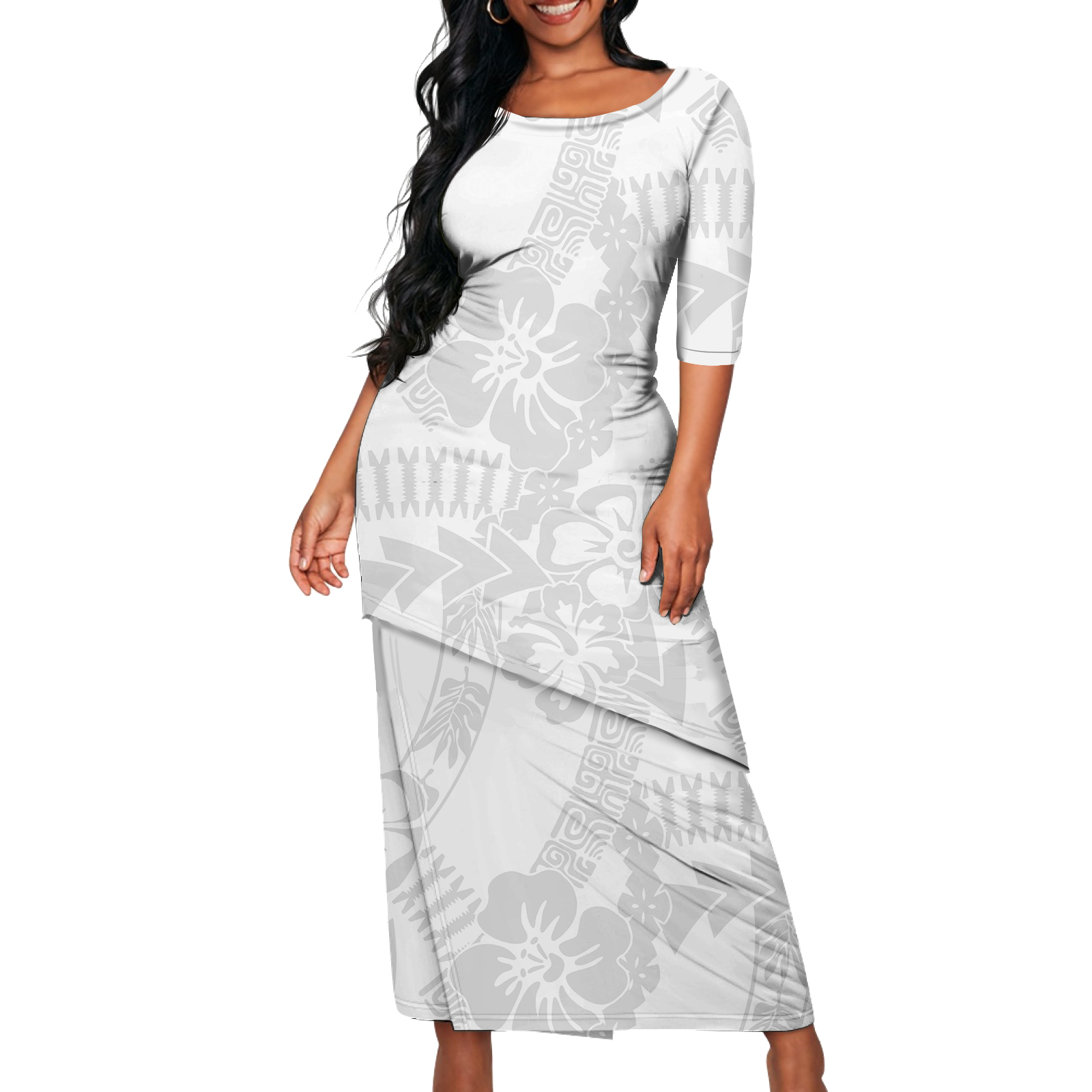 Wholesale White amoan Puletasi 2 Pcs et Dress Church Top And hirts Two Piece Outfits ets Polynesian Tribal Maxi Dress amoan Puletasi Plus ize Women's Wholesale White amoan Puletasi 2 Pcs et Dress Church Top And hirts Two Piece Outfits ets Polynesian Tribal Maxi Dress amoan Puletasi Plus ize Women's