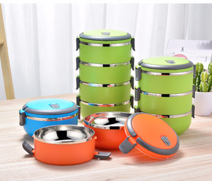 ECO Friendly High Quality Multicolor Stainless Steel Vacuum <strong>Insulated</strong> Microwavable BPA Free Portable Bento <strong>Lunch</strong> <strong>Box</strong> - Product Image 3