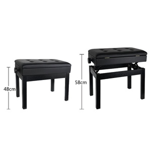 Banco de <span class=keywords><strong>piano</strong></span> hidráulico con elevación, individual, con compartimento <span class=keywords><strong>para</strong></span> libros, <span class=keywords><strong>silla</strong></span> de práctica <span class=keywords><strong>para</strong></span> adultos, asiento de esponja engrosada, accesorio transfronterizo - Product Image 5