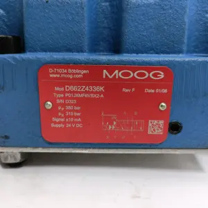 M OOG-Válvula proporcional Original, D662-Z4336K servo de tres etapas MO-OG D662 D661 D634 D635 D633 D952 D791 D792, el mejor precio