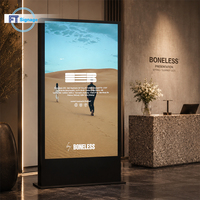 Support d'affichage publicitaire LED sur pied, en aluminium et acrylique, pour centres commerciaux, magasins de luxe et usage intérieur