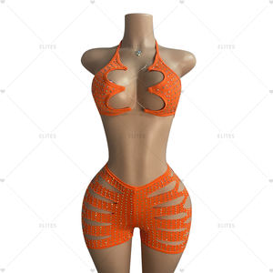 Элитный источник, фабричная Высококачественная экзотическая танцевальная одежда со стразами, экзотические Стриптизерши - Product Image 6