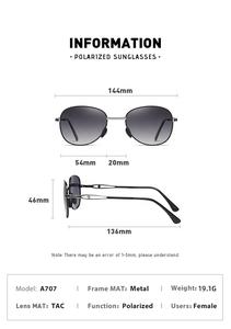 A707-gafas de sol con montura de Metal para hombre y mujer, lentes de sol unisex plegables con grabado Vintage, fotocromáticas para conducción nocturna, polarizadas - Product Image 5