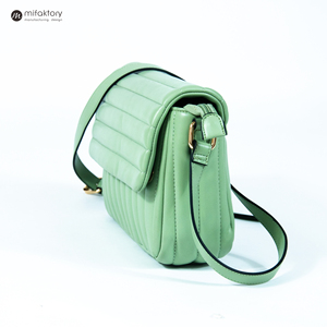 กระเป๋าสะพายไหล่แบบกําหนดเองกระเป๋าสะพายไหล่ผ้าไนลอนเรียบง่ายความจุสูงกระเป๋าสะพายข้างลายทาง - Product Image 3