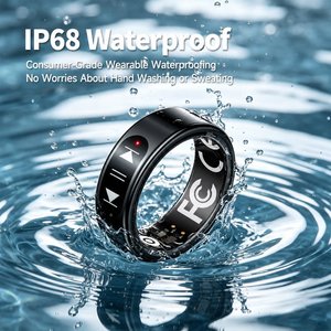 Anillo Inteligente SY09 Ultrafino <span class=keywords><strong>de</strong></span> 2.6mm, Pantalla Táctil <span class=keywords><strong>de</strong></span> Acero Inoxidable <span class=keywords><strong>de</strong></span> 8mm, Resistente al Agua IP68, Monitor <span class=keywords><strong>de</strong></span> Frecuencia Cardíaca, Oxígeno en Sangre, Sueño y Seguimiento Deportivo - Product Image 5