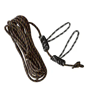 Corda de segurança multifuncional simples para escalada, corda de segurança para atividades de escalada na árvore e outros produtos de caça