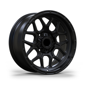 Ruedas Forjadas de una Pieza JG en Negro Mate, Poligonales, Huecas, Multirradio, Todoterreno, para Modificación y Mejora de Camionetas 4x4 y SUVs Universales - Product Image 2