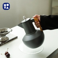Thermos isotherme MOYA en acier inoxydable doré 1L, isolation thermique 12-24h, écologique, portable, pour café et thé