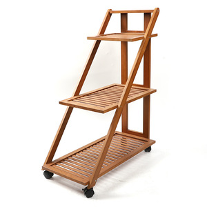 Movable flower stand/storage rack, multi-tiered indoor tiered <b>plant</b> and succulent planter stand for balcony and living room. - Product Image 1