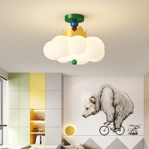 Creative Colorful Cartoon Cloud Ceiling Light Led For Kids Room Bedroom Lighting Fixture - Product Image 2