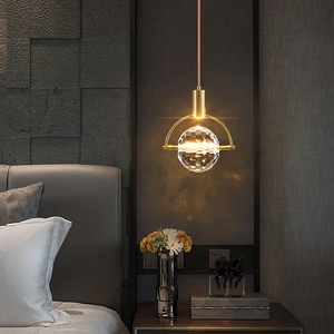 Zhongshan-lámparas colgantes modernas de cristal para cafetería, mesita de noche nórdica, cafetería, comedor, Estilo vintage americano - Product Image 1