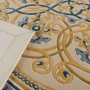 Tapis tufté en boucle de laine et viscose, décoratif, moderne, artistique, de qualité supérieure, écologique, antidérapant, lavable, pour la maison et l'hôtel - Product Image 3