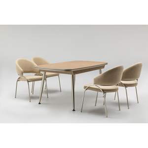 Juego de Comedor Moderno Rosse con 6 Sillas, Madera Rectangular, Respaldo Sólido, Muebles Duraderos para el Hogar, Turquía - Product Image 4