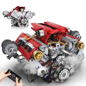 Bloques de Construcción de Motor de 3201 Piezas, Juguete de Modelo para Experimentos Físicos, Control por Aplicación, Pulverización y Luz LED, Kit de Construcción de Ladrillos de Motor - Product Image 1