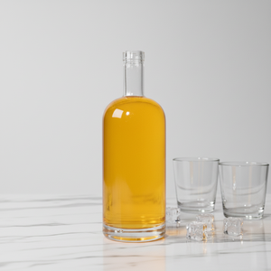 Bouteille de spiritueux en verre extra clair de 700 ml pour <span class=keywords><strong>rhum</strong></span>, whisky, vodka, tequila, gin, avec bouchon en liège - Product Image 4