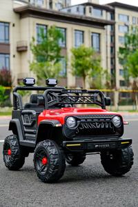 <span class=keywords><strong>Voiture</strong></span> électrique tout-terrain télécommandée à double porte pour enfants, 2 places, alimentée par batterie, jouet pour bébés - Product Image 3