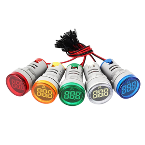 22mm digitale amperometro pannello metro 0-10A corrente AC indicatore luminoso LED Display amperometro per quadro di controllo elettrico - Product Image 3