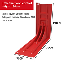 Barrière anti-inondation en ABS rouge en forme de L Qinxin, anti-corrosion, qualité supérieure, portable, fournitures de sécurité d'urgence, barrière contre les eaux inondées