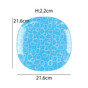 Posate in plastica piatto quadrato e ciotola da tavola <span class=keywords><strong>set</strong></span> stoviglie all'ingrosso - Product Image 4