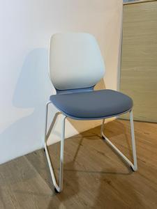 Plastic Office Adjustable Swivel Lab Staff Task <b>Stool</b> Seating Training Meeting Room Conference Chair with Seat Cushion <b>Wheel</b> - Product Image 4
