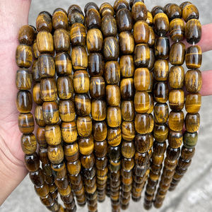 JD, драгоценные камни, хрустальные лечебные камни, 10 х14 мм, в форме бочонка, 1 А, натуральный желтый тигровый глаз, бусины для изготовления ювелирных изделий - Product Image 3