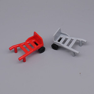 Building block MOC small particle accessories: handcart, urban construction and engineering transport tool, handheld <strong>shovel</strong> - Product Image 1