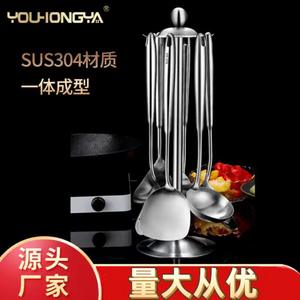 Juego de utensilios de cocina de acero inoxidable 304, kit de cucharas y espátulas, apto para lavavajillas, para uso en el hogar, hoteles y restaurantes. - Product Image 5