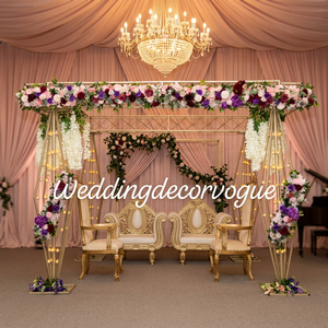 Backdrop Stand Iron Wedding Event Party <b>Frame</b> <b>Arch</b> Golden Wedding <b>Frame</b> Iron <b>Arch</b> for Hotel Banquet Decoration Supply - Product Image 4