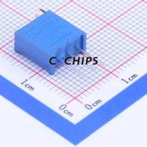 Résistance/potentiomètre réglable 3296W-1-502, composant traversant (THT), résistance 5 kOhm 10 % - Product Image 1