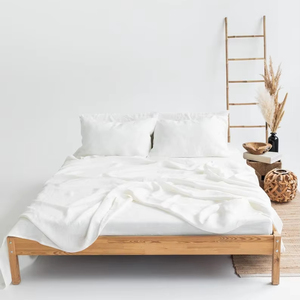 <b>Queen</b> <b>Size</b> Mustard Linen Duvet Cover Set 100% Soft Washed Linen Custom <b>Size</b> Natural Tan Button <b>Sheet</b> Pillowcase Duvet Cover - Product Image 1