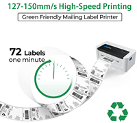 Impresora de Etiquetas Térmicas Milestone MHT-L1081 OEM de 108 mm, Impresora de Etiquetas de Envío de Escritorio, USB Inalámbrica, Certificación CE, en Stock