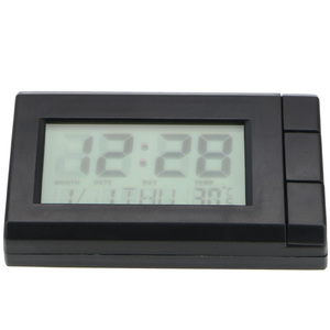 Horloge à affichage numérique LCD pour <span class=keywords><strong>voiture</strong></span> Affichage de la température Horloge électronique Montre automatique <span class=keywords><strong>Thermomètre</strong></span> Rétroéclairage bleu Ornements de <span class=keywords><strong>voiture</strong></span> - Product Image 4