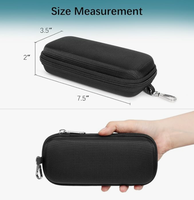 Étui rigide double compartiment pour lunettes, organisateur portable à fermeture éclair pour lunettes de soleil, boîte de rangement de voyage pour lunettes de voiture