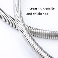 Ensemble d'écrous de tuyau de douche conique flexible en acier inoxydable pour cuisine et salle de bain en EPDM, tailles pour plomberie