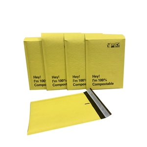 Custom Size and logo 100% Recycled #<strong>0</strong> 9x6 Inches Biodegradable Kraft <strong>Bubble</strong> <strong>Mailer</strong> Bag for Clothing Shipping Bag - Product Image 2