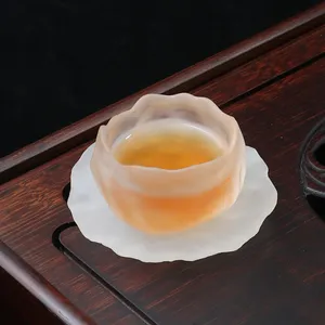 Glass single mini personal small tea cup ground glass cup God host mini coffe cup