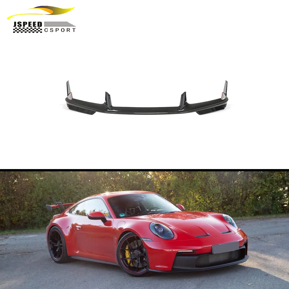 Pre-Preg Carbon 992 Phía Trước Bumper Lip Splitter Cho Porsche 911 992 Turbo S 2 Cửa 2019-2020