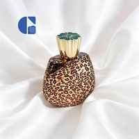 Flacon de parfum en verre unique à motif marbré de luxe, revêtement personnalisé, flacon de parfum vide, OEM ODM, conteneur cosmétique pour parfum
