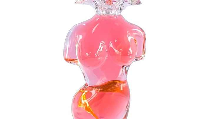 New Design Luxury Perfume Bottle 90ML Woman Body Shape Perfume Bottle Clear  Glass Perfume Bottle With Packaging Box