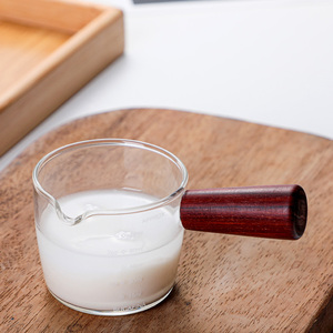 <span class=keywords><strong>Verre</strong></span> <span class=keywords><strong>doseur</strong></span> avec poignée en bois, écologique, en <span class=keywords><strong>verre</strong></span> borosilicate de haute qualité, <span class=keywords><strong>mini</strong></span> outil de cuisine multifonctionnel, personnalisable - Product Image 3