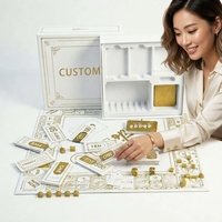 Juego de Mesa de Estrategia Financiera Personalizado, Juego de Mesa de Cartón Mate, OEM ODM, Educación en Gestión de la Riqueza, Fiesta Familiar, Lámina Dorada